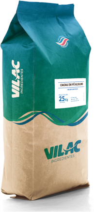 Embalagem de Cacau em Pó Alcalino 25 kg Vilac
